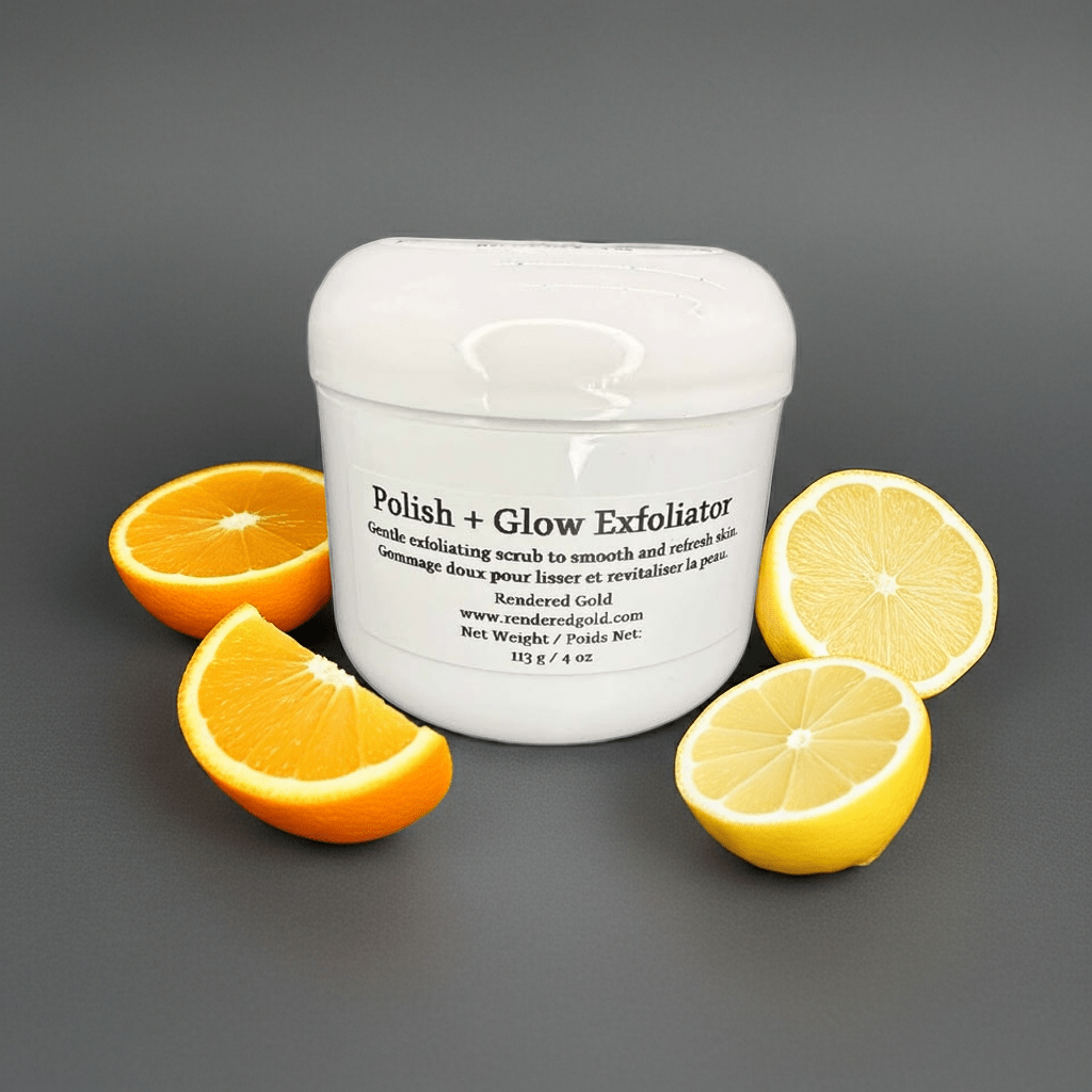 Polish & Glow Exfoliator - Rendered Gold