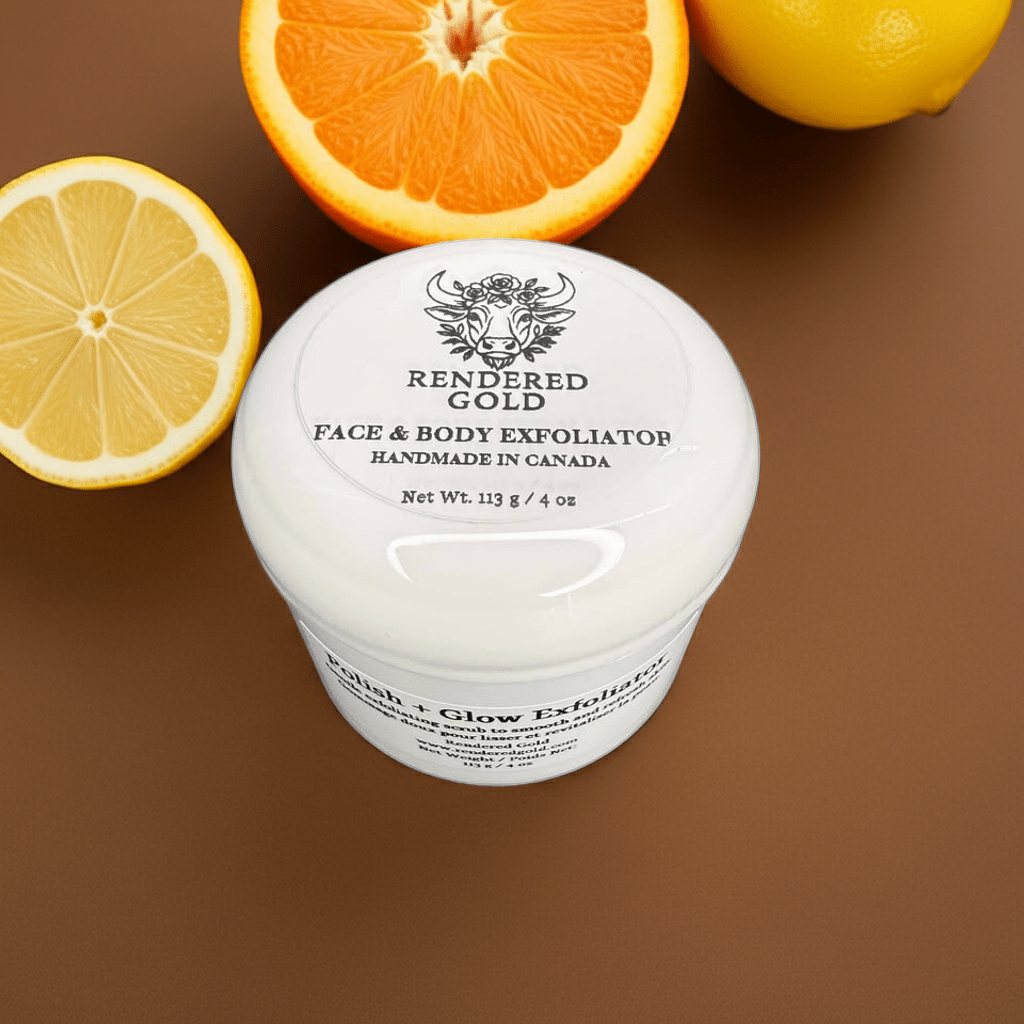 Polish & Glow Exfoliator - Rendered Gold