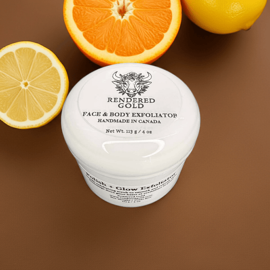 Polish & Glow Exfoliator - Rendered Gold