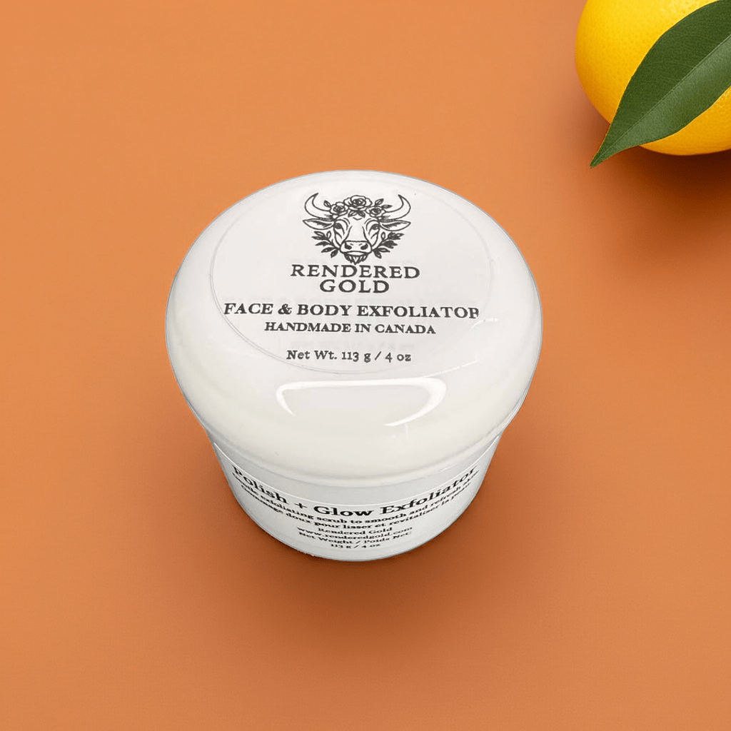 Polish & Glow Exfoliator - Rendered Gold
